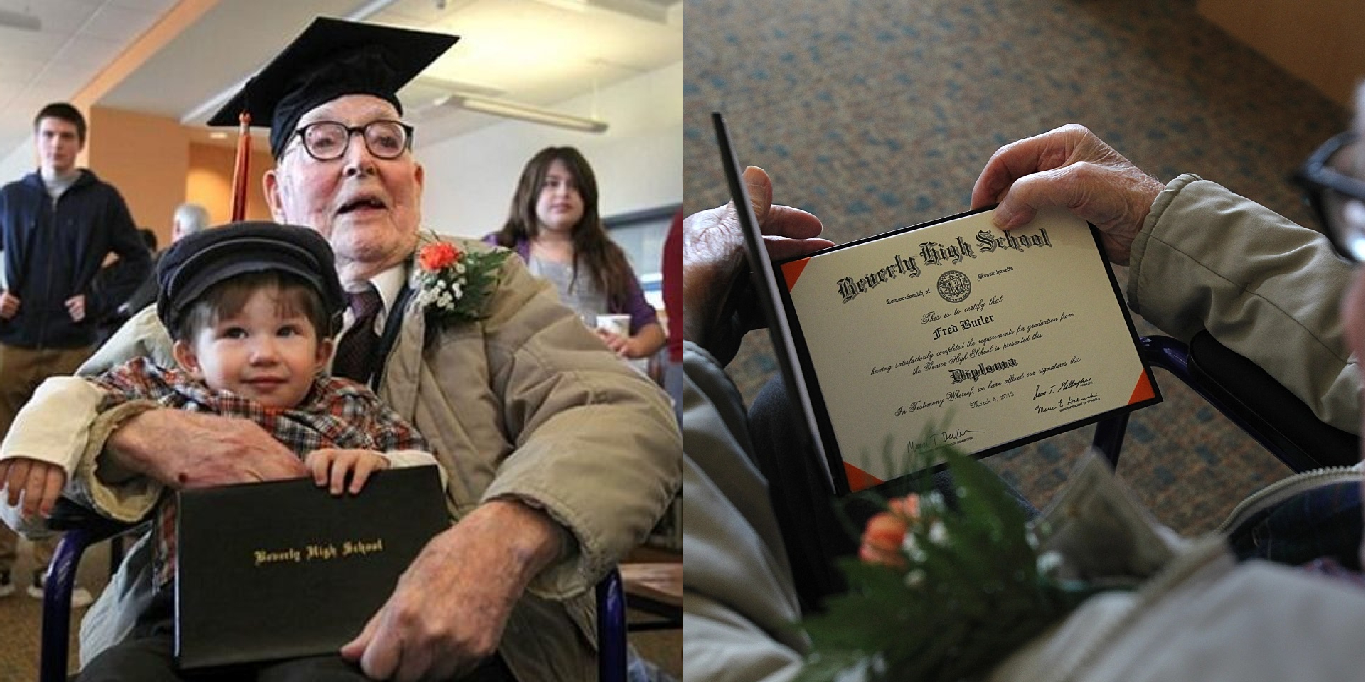 À 106 ans, un retraité enfin obtient son diplôme d’études secondaires –
