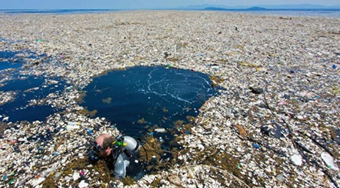 Regarde ce qu’on fait avec la nature ! Dans l’océan Pacifique, toute une île a élevé à partir de déchets plastiques –