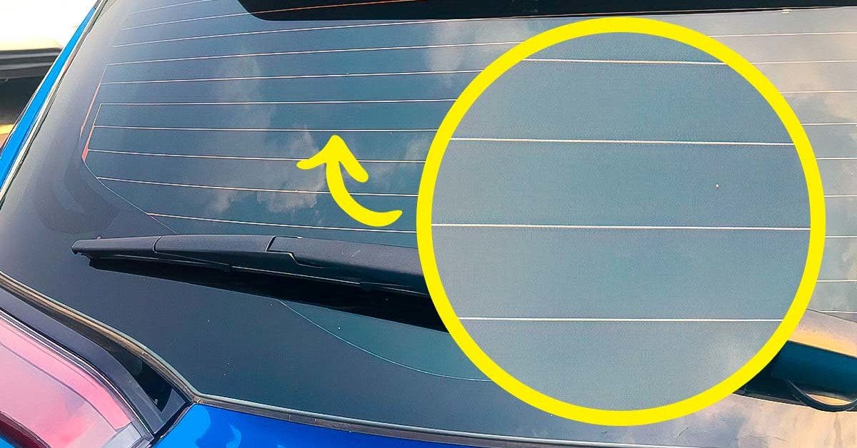 Voici à quoi servent les lignes horizontales sur la vitre arrière de la voiture
