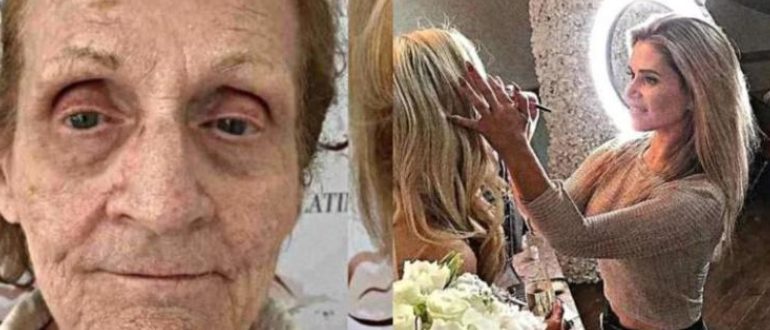Une femme de 80 ans se refait une beauté après avoir visité un salon de beauté, voilà à quoi elle ressemble