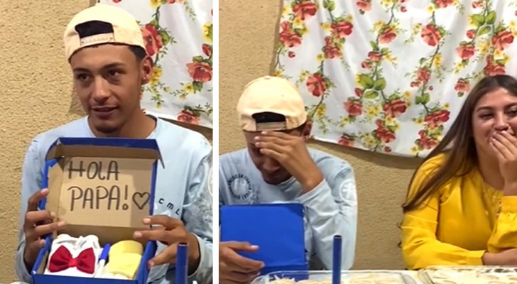 Un jeune ouvre un cadeau d’anniversaire et découvre qu’il va être père : il est choqué
