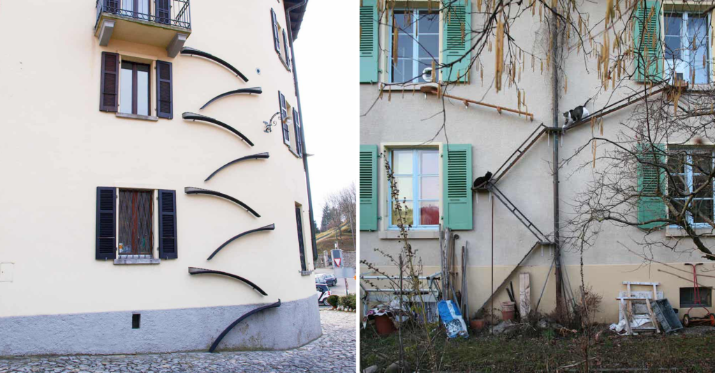 En Suisse, ces échelles permettent aux chats d’appartement de sortir et de rentrer quand ils le souhaitent