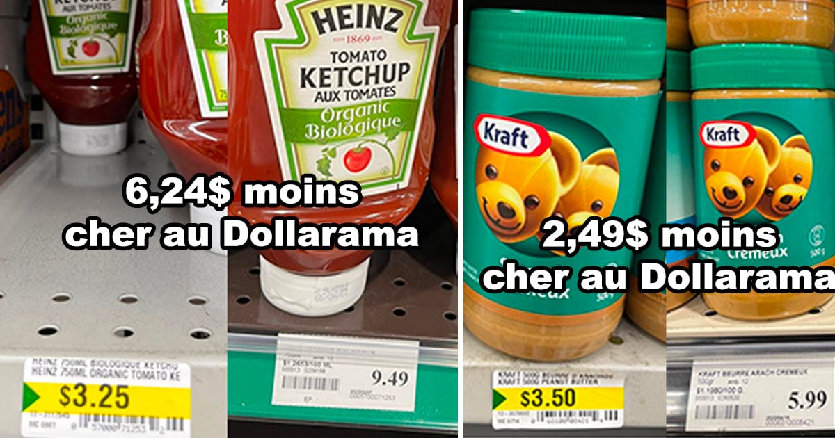 Une dame au Québec prouve que tous les produits au Dollarama sont moins cher qu’à l’épicerie