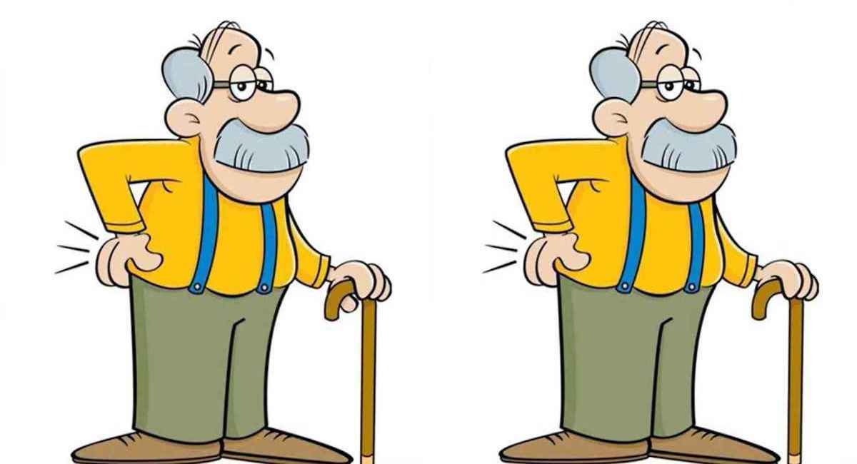 Seuls les plus observateurs peuvent repérer 3 différences entre les images du vieil homme avec une canne en 12 secondes !