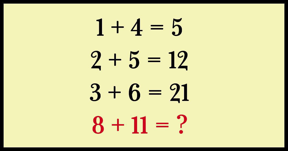 Feriez-vous partie de ces personnes dont le QI est supérieur à 130 et capables de résoudre cette énigme mathématique ? Vérifiez…