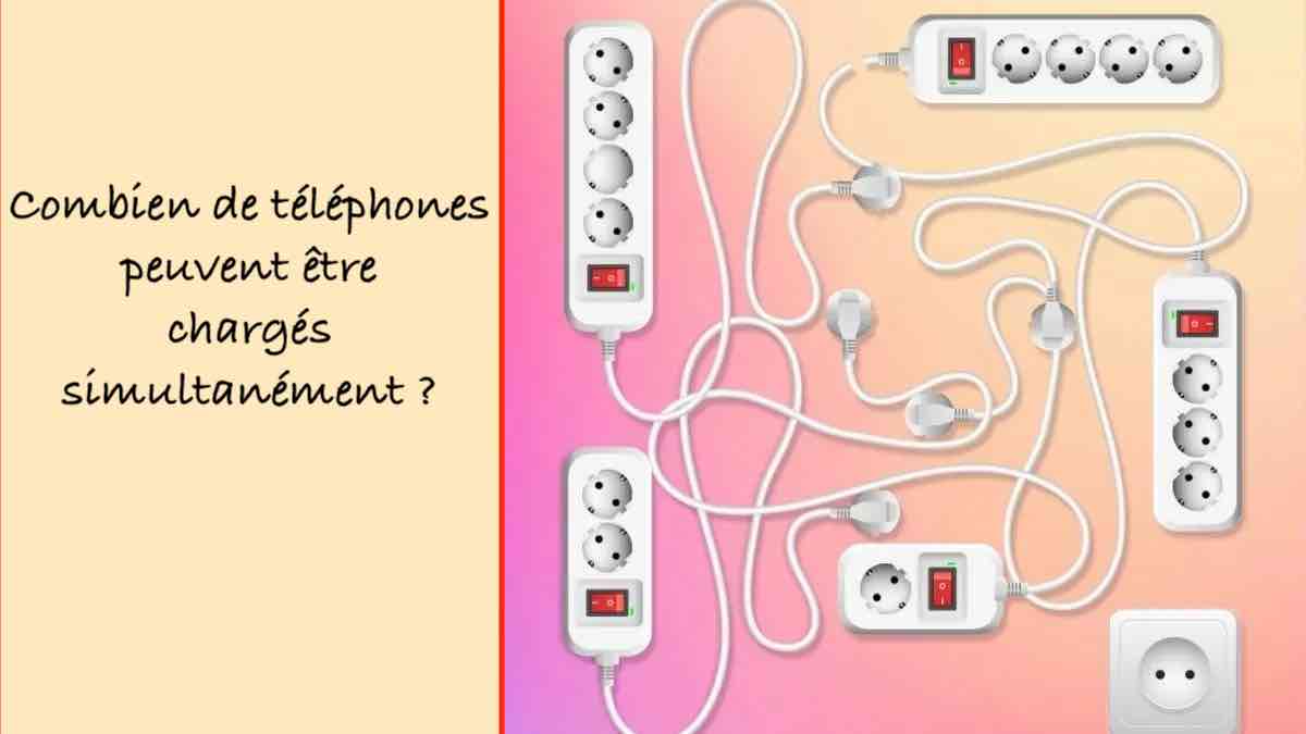 Test de QI : pouvez-vous trouver combien de téléphones peuvent être chargés simultanément en 25 secondes ?