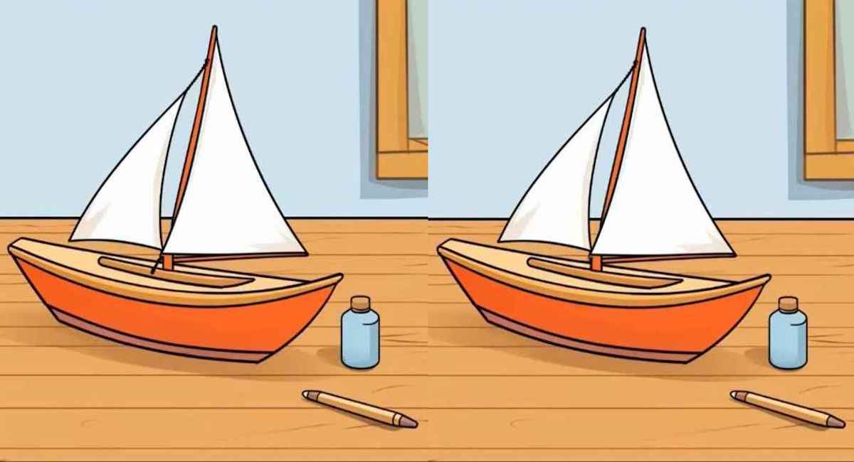 Arriverez-vous à repérer les 3 différences entre les images de bateaux en bois en 15 secondes ?