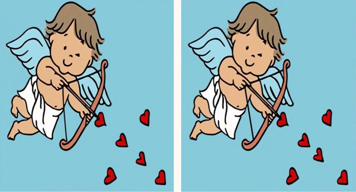 Vous avez une excellente vision si vous pouvez repérer 3 différences entre les images de Cupidon en 12 secondes !