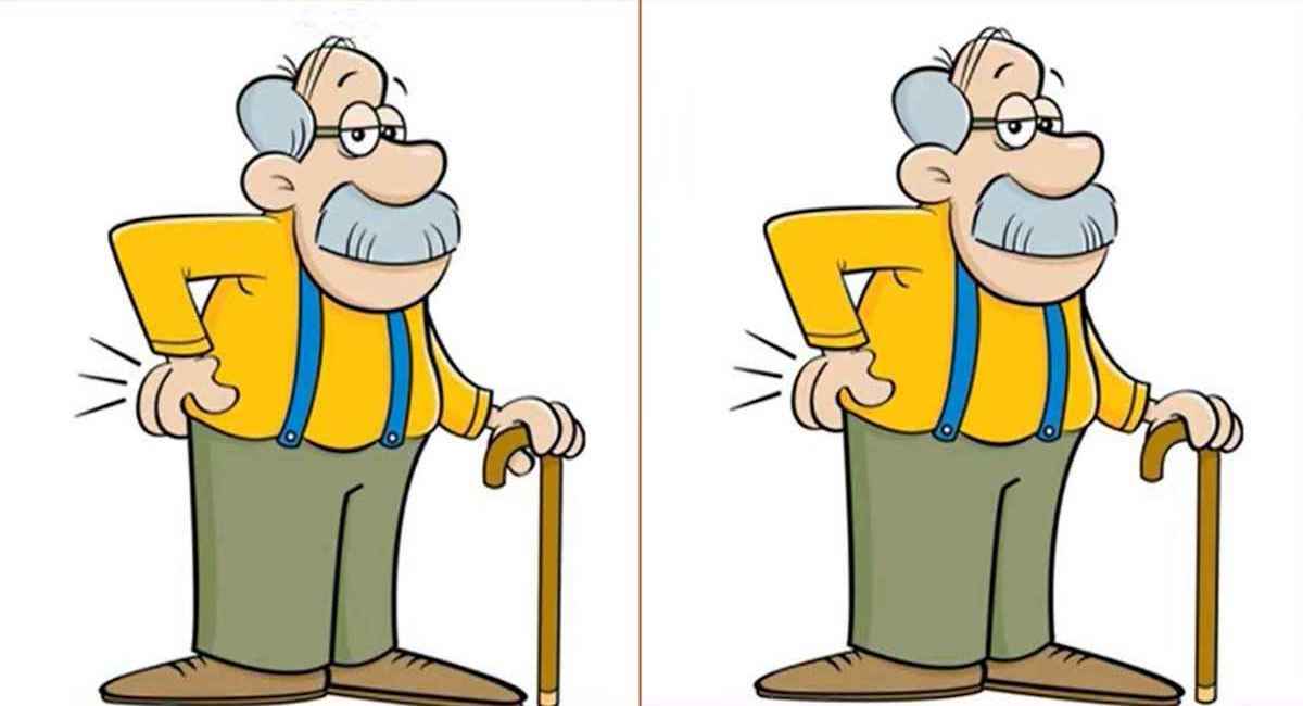 Arriverez-vous à trouver les 3 différences entre les images du vieil homme en 11 secondes ?