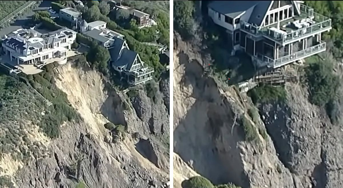 Ils construisent trois villas de 40 millions de dollars sur une falaise : après un glissement de terrain, elles risquent de s’effondrer