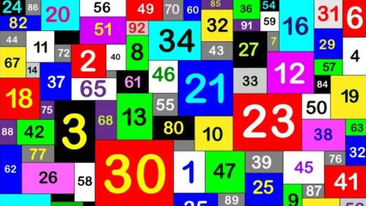 Seules les personnes très observatrices peuvent repérer deux mêmes nombres en 22 secondes !