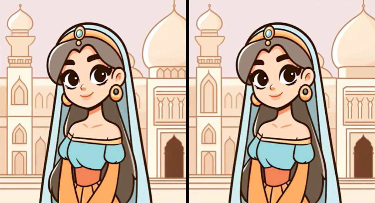 Avez-vous le niveau pour trouver les 3 différences entre les images d’une fille au Taj Mahal en 15 secondes ?