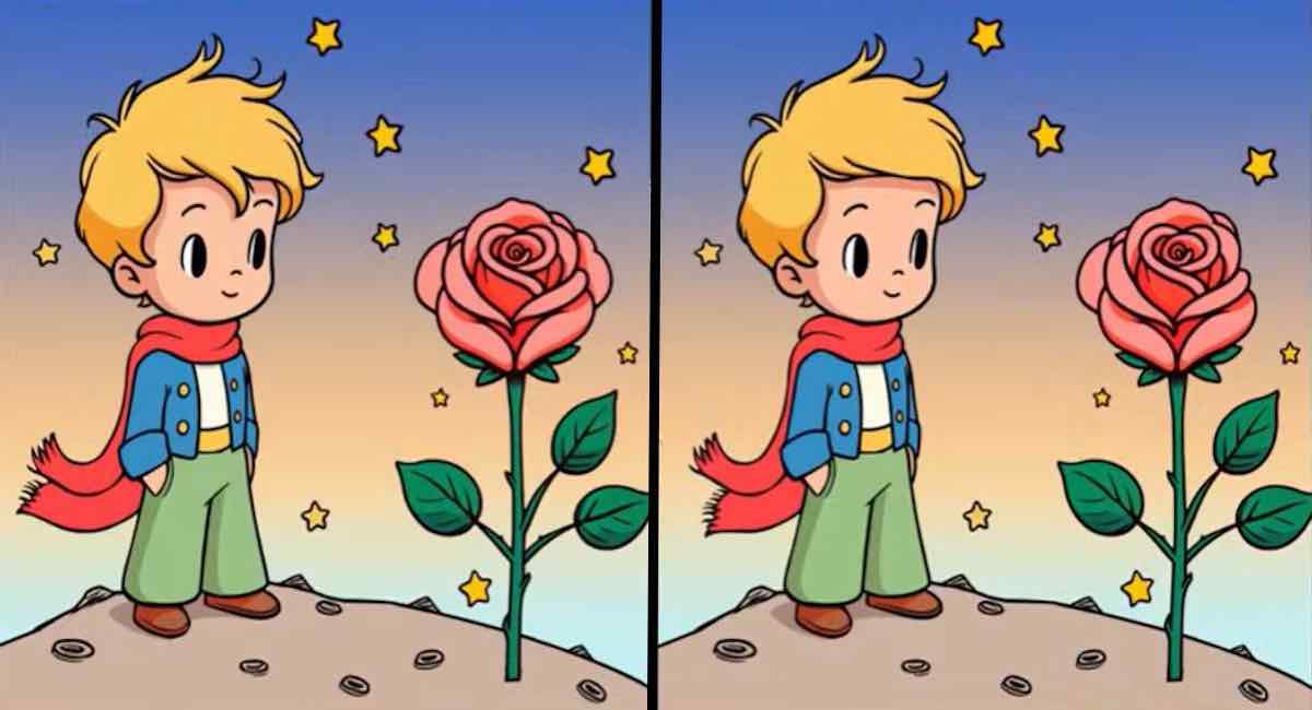 Seuls les plus observateurs peuvent repérer 3 différences entre les images du garçon et de la rose en 15 secondes !