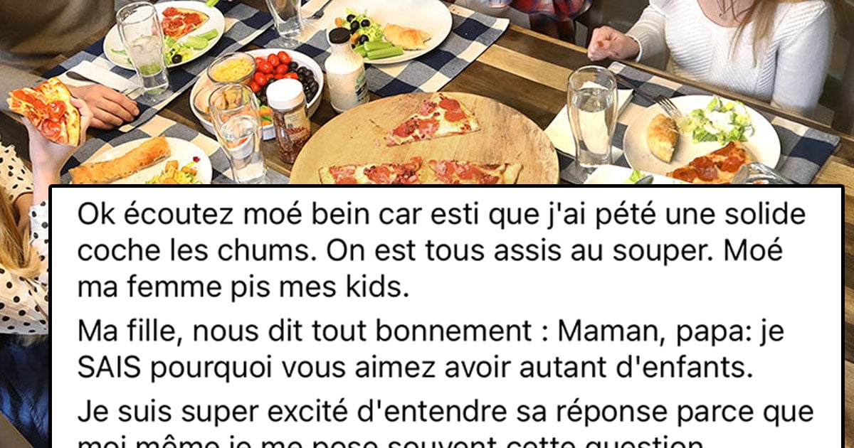 Un papa au Québec pète sa coche car ses enfants n’apprécient jamais rien dans la vie