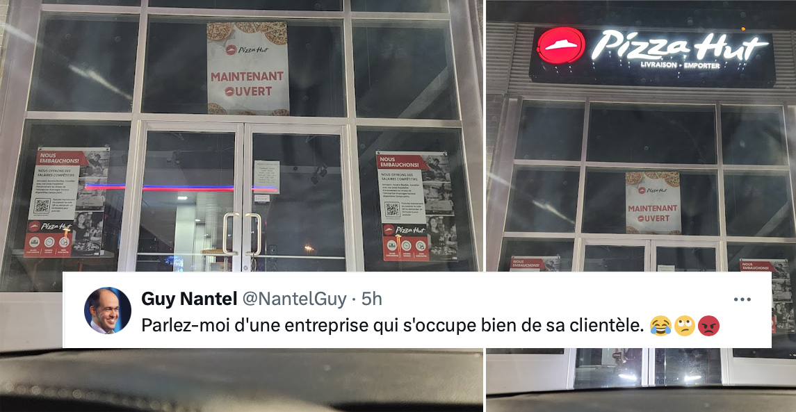 Les internautes réagissent à l’affiche controversée du Pizza Hut à Vaudreuil