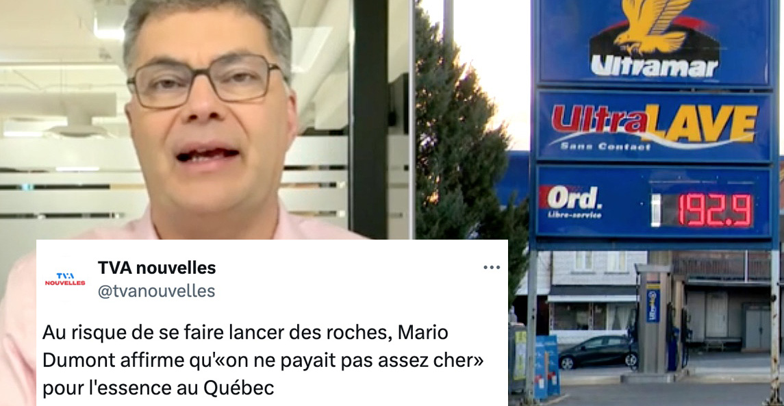 Mario Dumont trouve qu’on ne paie pas assez cher l’essence au Québec
