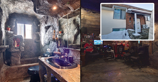 Une maison à Trois-Rivières est à vendre avec des grottes à l’intérieur