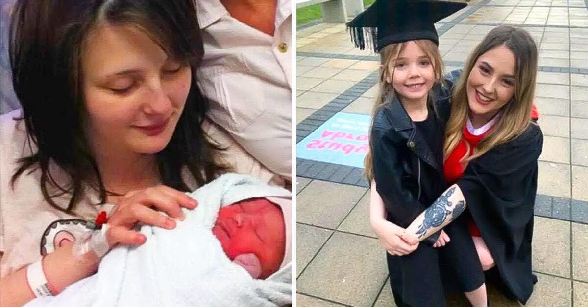 À 14 ans, elle est devenue mère et obtient son diplôme en tenant la main de son bébé « elle est ma grande fierté »