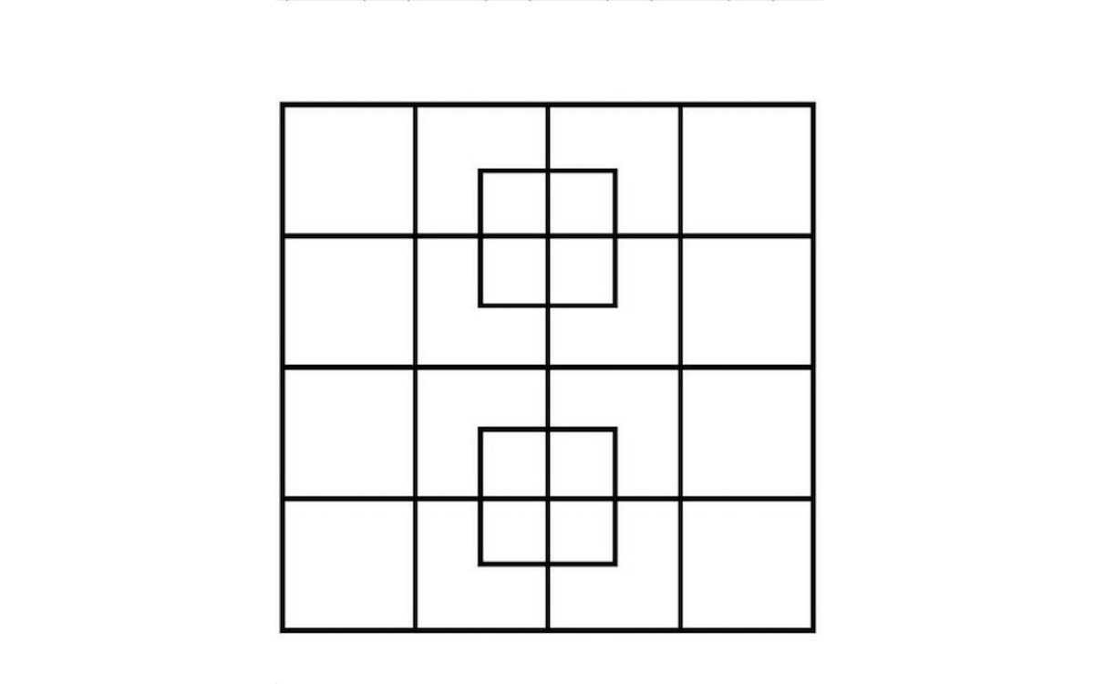 Test de QI : Si vous trouvez le bon nombre de carrés, vous êtes très fort.