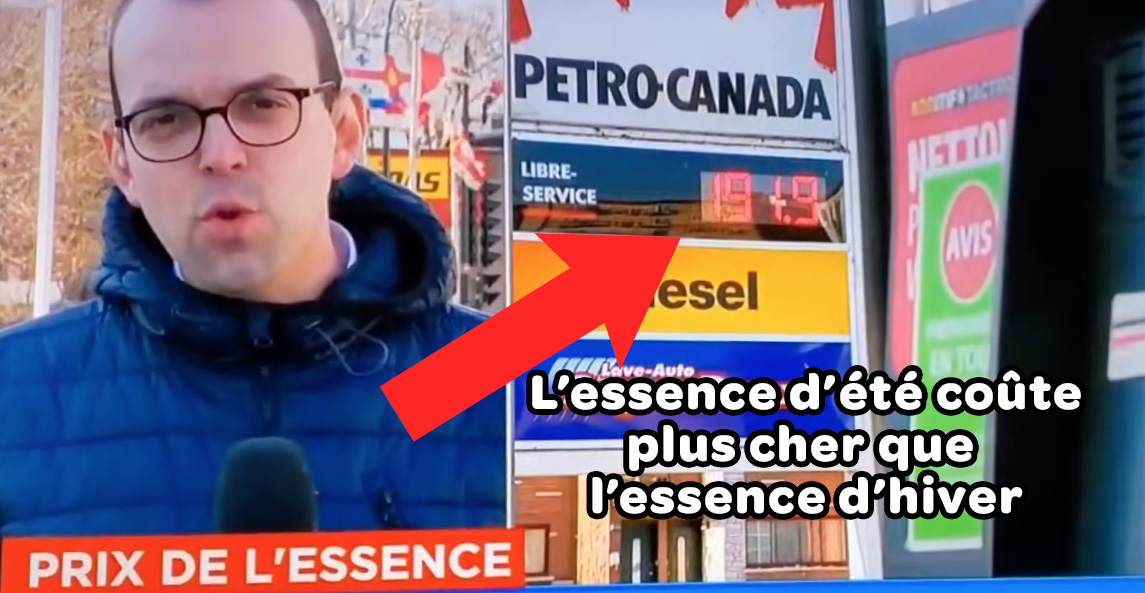La hausse du prix de l’essence au Québec est due à l’essence d’été