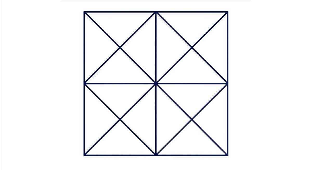 Test de Qi : Si vous trouvez le nombre exact de triangles, cela indique clairement que vous êtes très intelligent