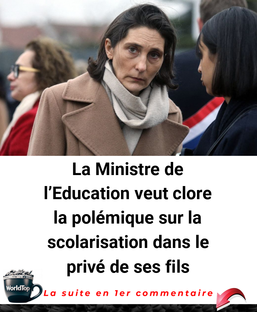 La Ministre De Leducation Veut Clore La Polémique Sur La Scolarisation