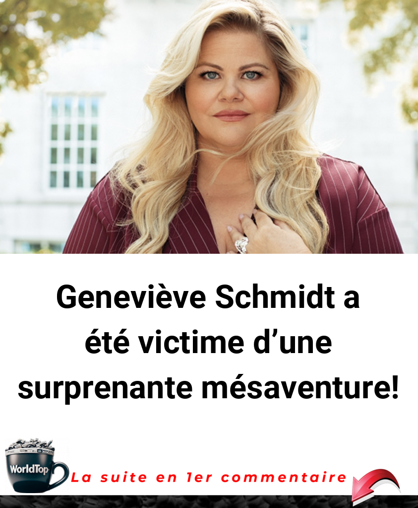 Geneviève Schmidt a été victime d'une surprenante mésaventure!