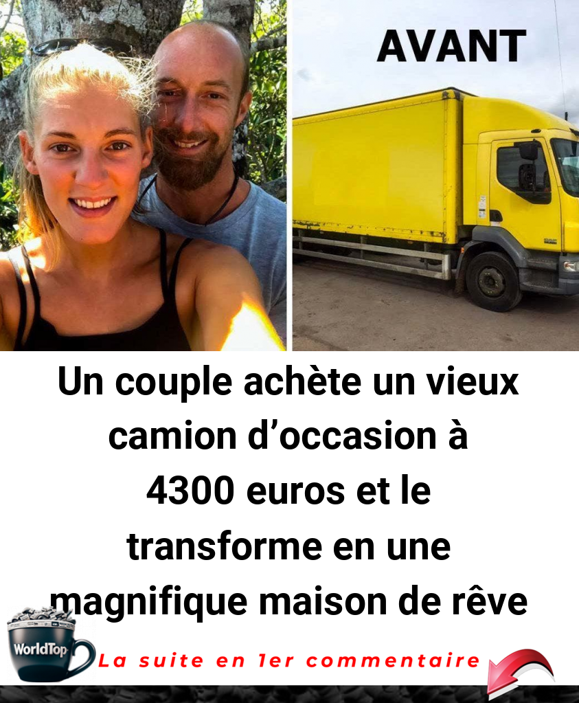 Un couple achète un vieux camion d'occasion à 4300 euros et le transforme en une magnifique maison de rêve