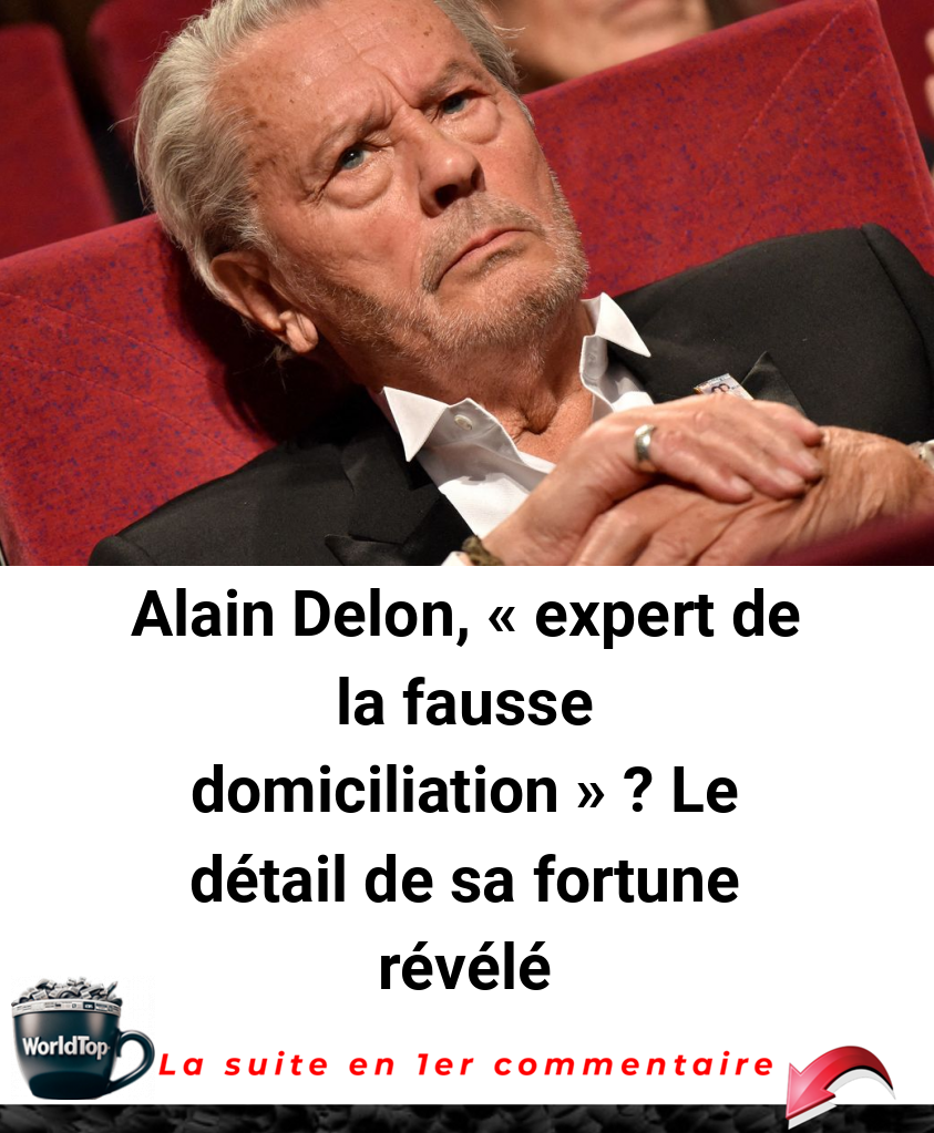 Alain Delon, « expert de la fausse domiciliation » ? Le détail de sa fortune révélé