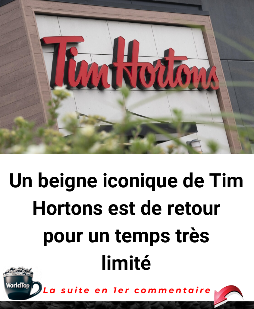 Un beigne iconique de Tim Hortons est de retour pour un temps très limité