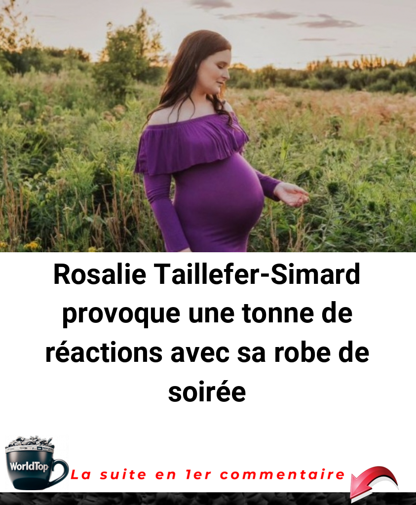 Rosalie Taillefer-Simard provoque une tonne de réactions avec sa robe de soirée