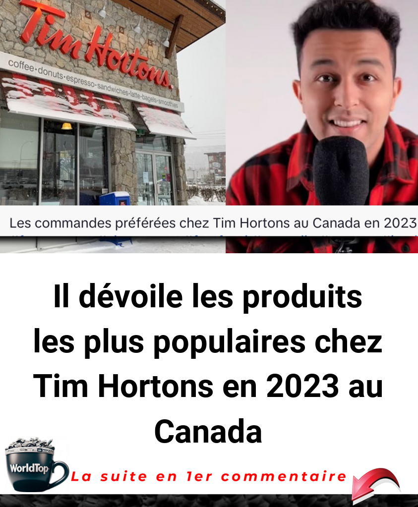 Il dévoile les produits les plus populaires chez Tim Hortons en 2023 au Canada