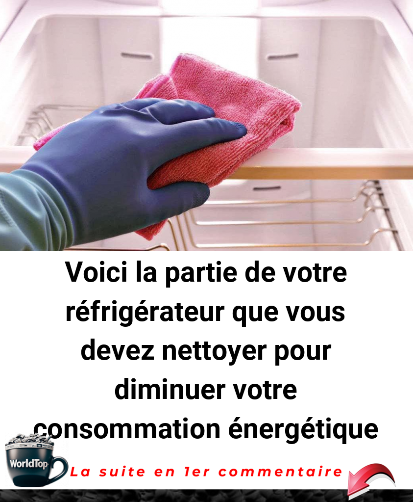 Voici la partie de votre réfrigérateur que vous devez nettoyer pour diminuer votre consommation énergétique