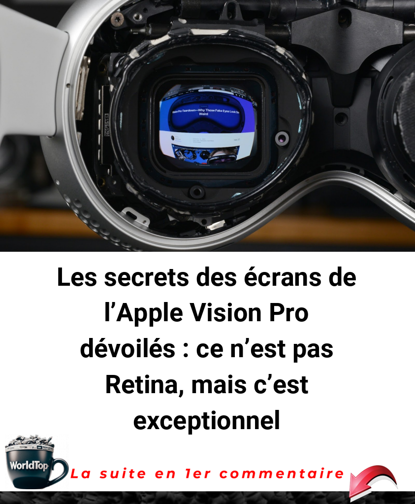 Les secrets des écrans de l'Apple Vision Pro dévoilés : ce n'est pas Retina, mais c'est exceptionnel