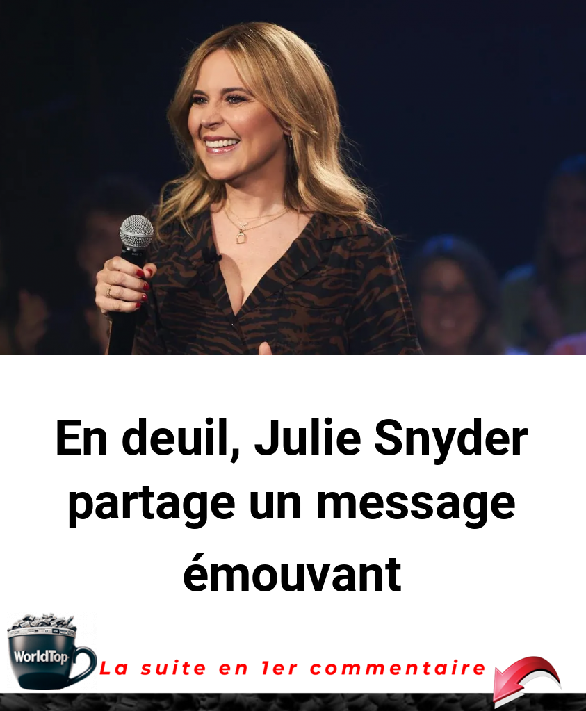 En deuil, Julie Snyder partage un message émouvant