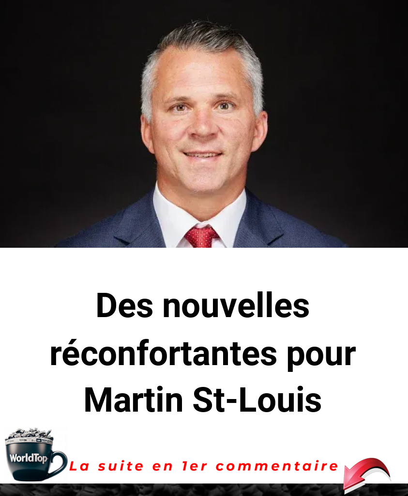 Des nouvelles réconfortantes pour Martin St-Louis