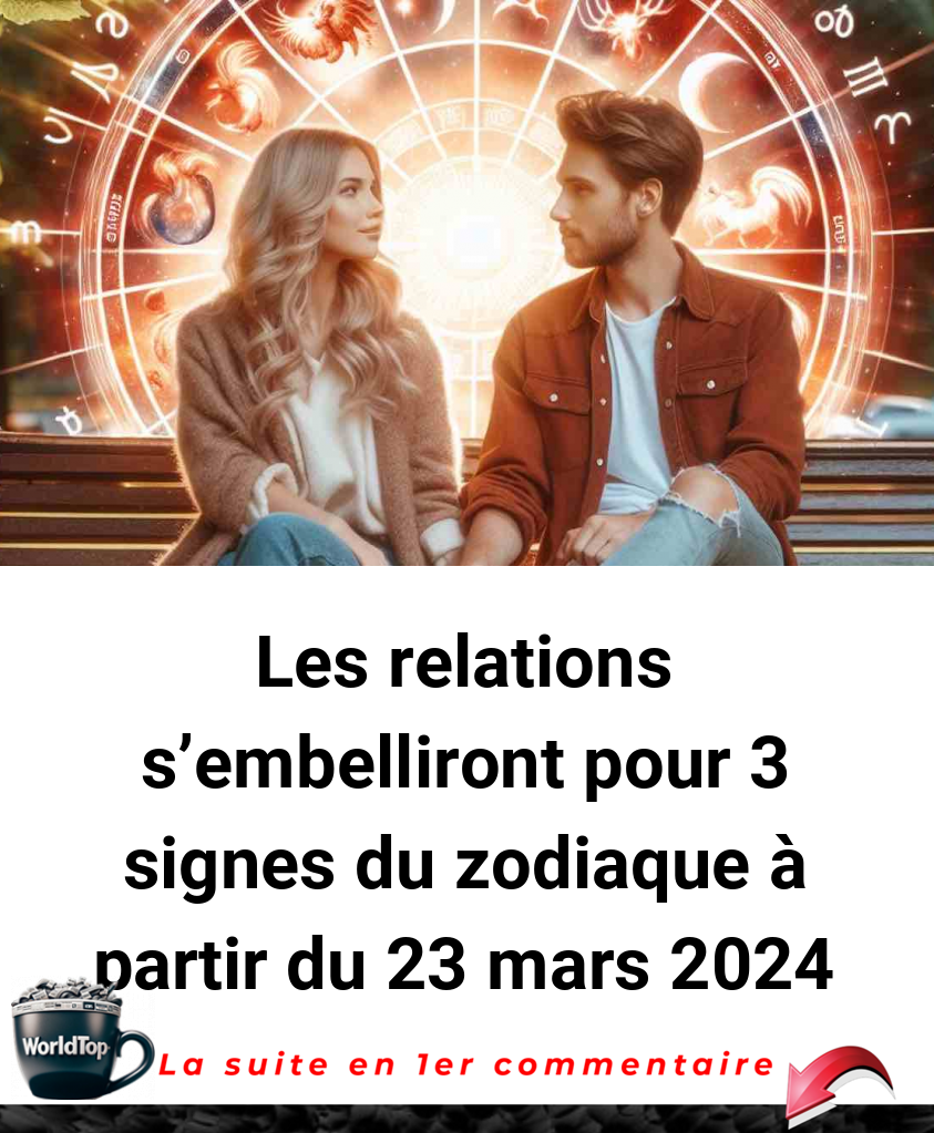 Les relations s'embelliront pour 3 signes du zodiaque à partir du 23 mars 2024