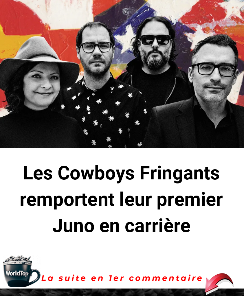 Les Cowboys Fringants remportent leur premier Juno en carrière