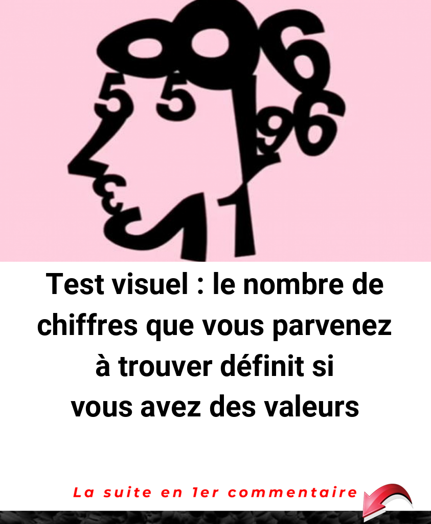 Test visuel : le nombre de chiffres que vous parvenez à trouver définit si vous avez des valeurs