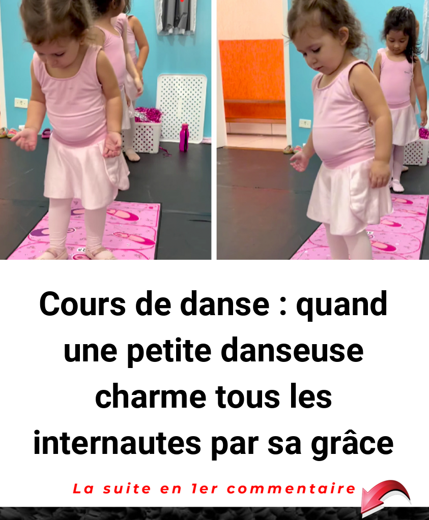 Cours de danse : quand une petite danseuse charme tous les internautes par sa grâce