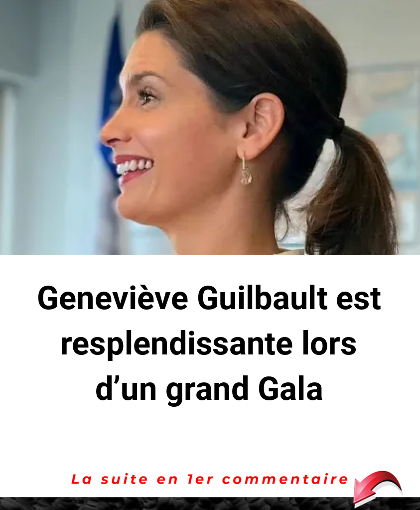 Geneviève Guilbault est resplendissante lors d'un grand Gala