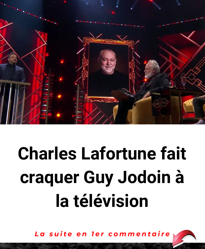 Charles Lafortune fait craquer Guy Jodoin à la télévision