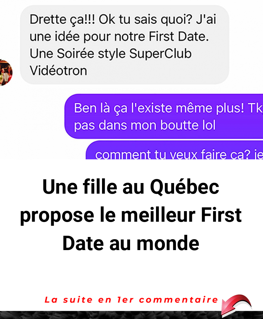 Une fille au Québec propose le meilleur First Date au monde