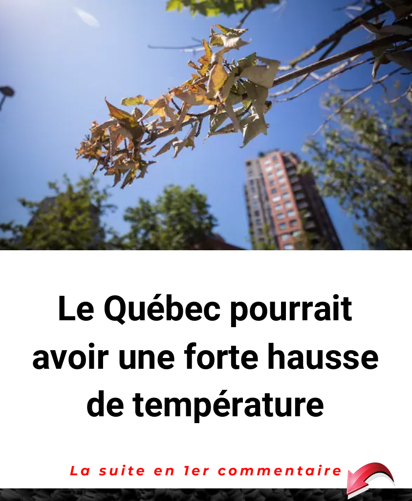 Le Québec pourrait avoir une forte hausse de température